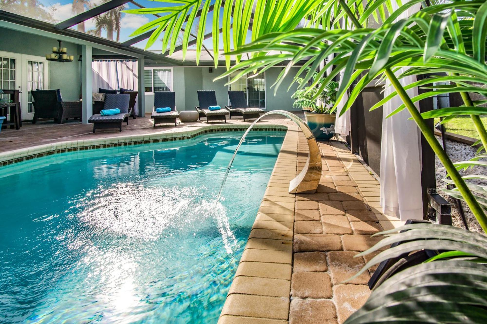 萨拉索塔Luxury Zen Den With Heated Pool Just Off Siesta Key公寓 外观 照片